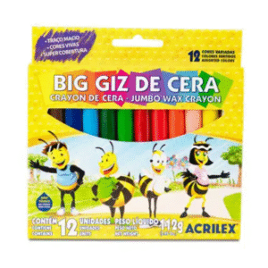 BIG GIZ DE CERA ACRILEX 12 CORES