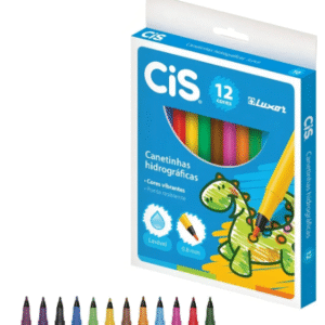 CANETINHA HIDROGRÁFICA 12 CORES CIS LAVÁVEL