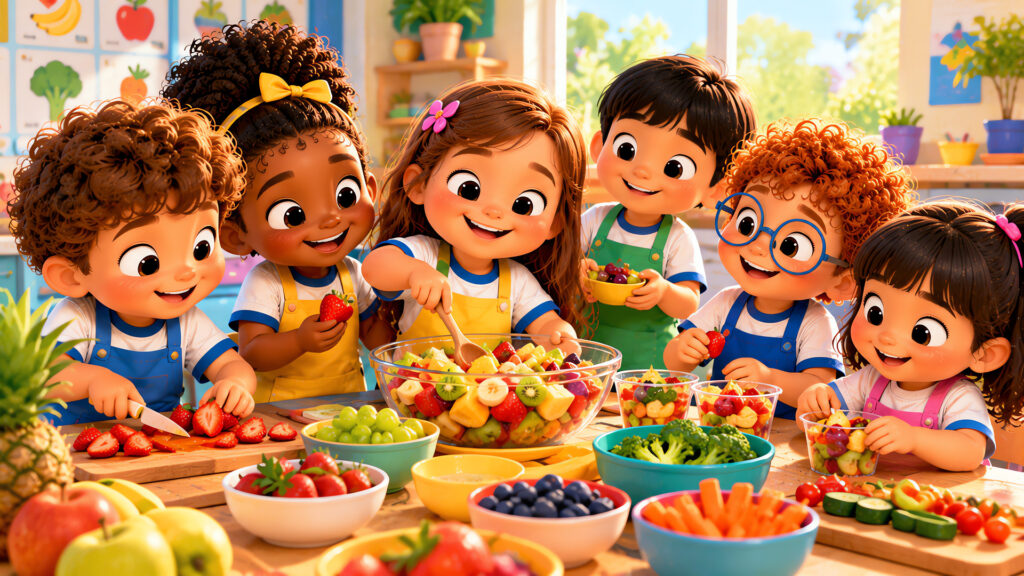 Dia da Saúde e Nutrição na Educação Infantil: Aprendizado Prático com Alimentação Saudável